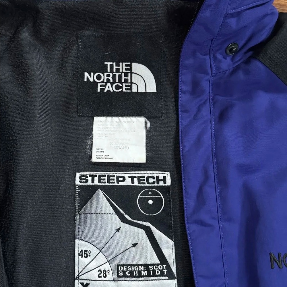Vintage The North Face Steep Tech Blue / Black Jacket (Size XL) - Picture 4 of 4